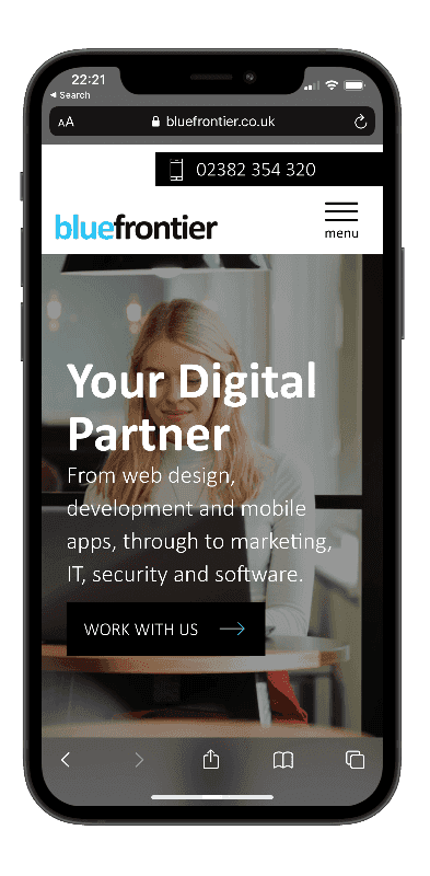 Blue Frontier mobile screenshot